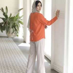 ست شومیز و شلوار زنانه مدل هدیه از جنس لینن ایرانی