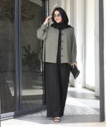 ست دو تکه زنانه مدل هدیه با پارچه لینن تنفس پذیر
