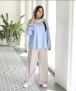 ست شومیز و شلوار لینن زنانه مناسب سفر و گردش