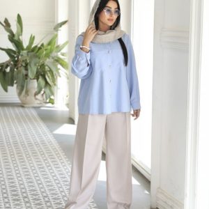 ست شومیز و شلوار لینن زنانه مناسب سفر و گردش