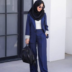 کت شلوار زنانه لیندا از مزون ملون در نمای جلو