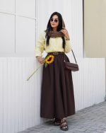 جزئیات شومیز پاستیلی دخترانه با پارچه داکرون و دوخت تمیز و یقه ساده