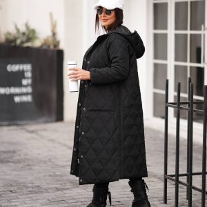 کاپشن مشکی زنانه گرم