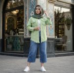 مدل شومیز زنانه الیاف طبیعی با تنخور آزاد و طراحی خاص
