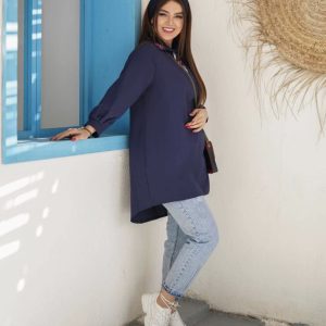شومیز مانتویی فلاور زنانه مدل رزا