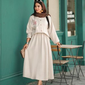 ست شومیز دامن صوفیا زنانه مدل مستانه با طراحی شیک و مجلسی