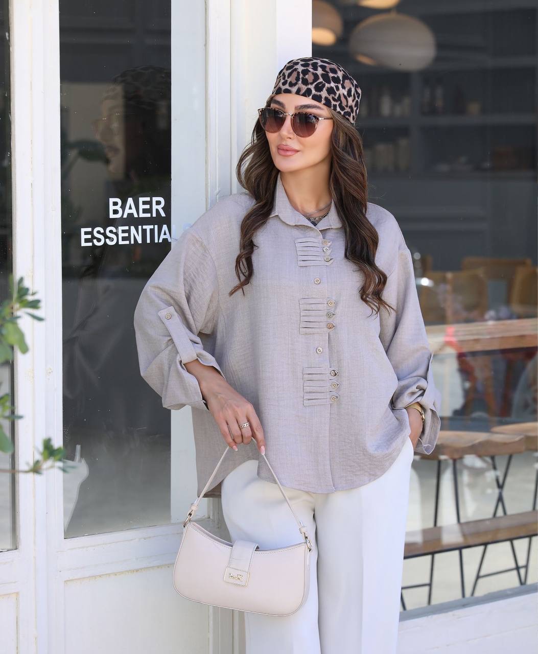 IMG_5812 شومیز صوفیا صابونی زنانه مدل شقایق با طراحی شیک و فری سایز